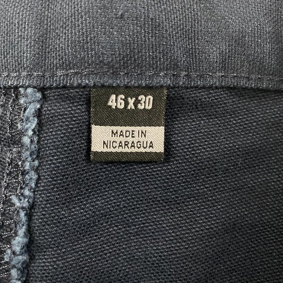 NWT Carhartt Loose Fit Washed Duck Utility Pants Mens 46 x 30 Blue B11 MDT - Picture 9 of 14